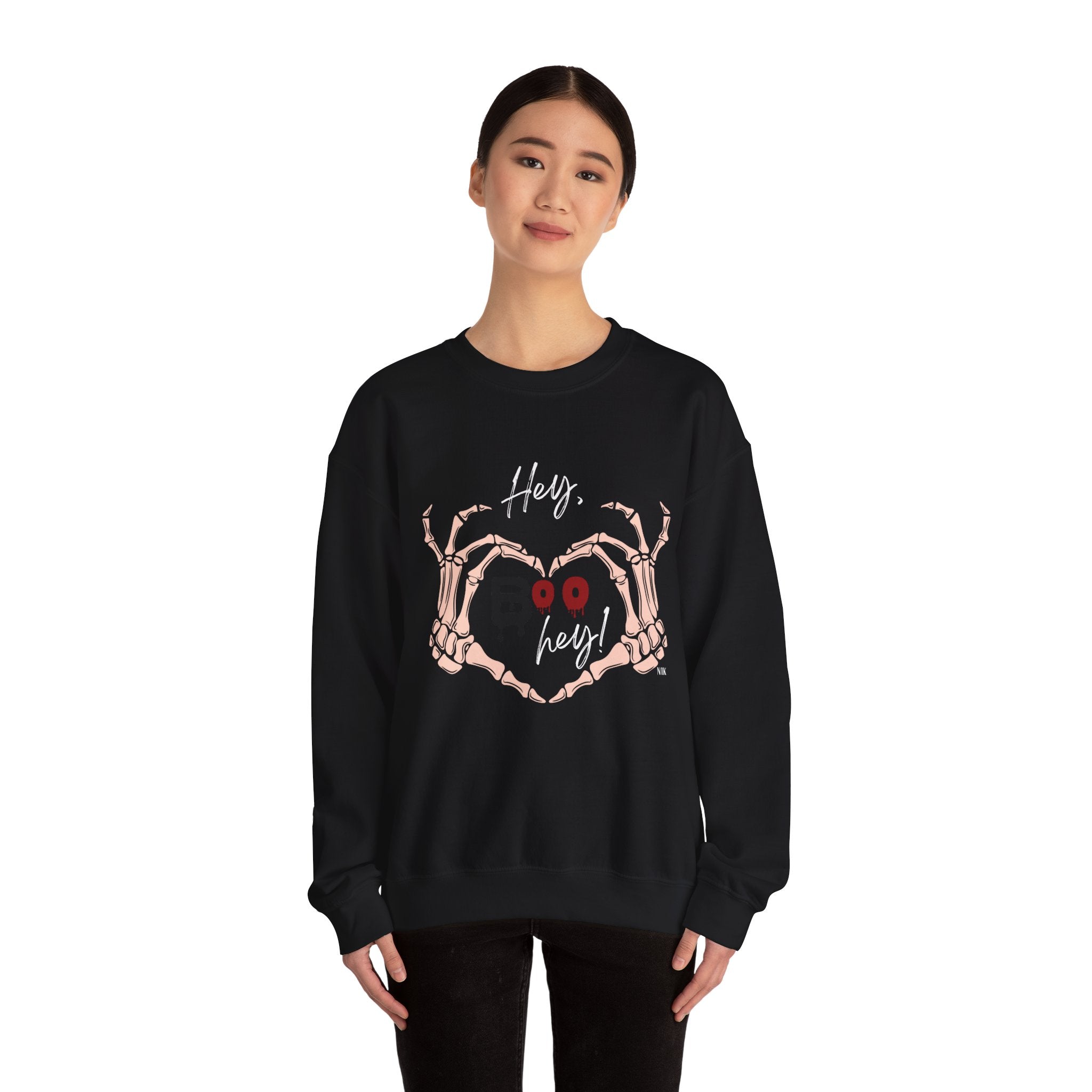 Skeleton Love Boo Crewneck Sweatshirt